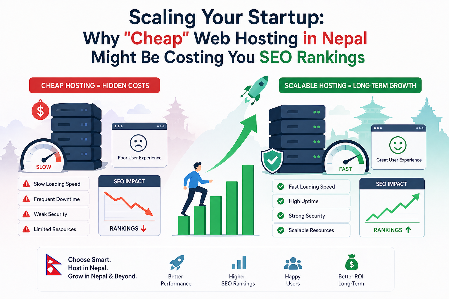 Guide: Scaling Your Startup: Why "Cheap" Web Hosting in Nepal Might Be Costing You SEO Rankings